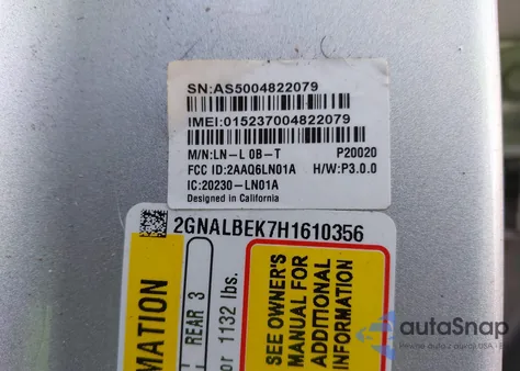 2017 Chevrolet Equinox Ls z USA, uszkodzony, nr VIN 2GNALBEK7H1610356